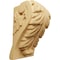 Ekena Millwork 2 1/2"W x 2 1/4"D x 4"H Small Acanthus Leaf Block Corbel, Alder CORW02X02X04BAAL - alternate 1